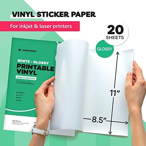 Papir za naljepnice za Inkjet štampač-sjajni papir za naljepnice-papir za naljepnice za štampanje-Cricut