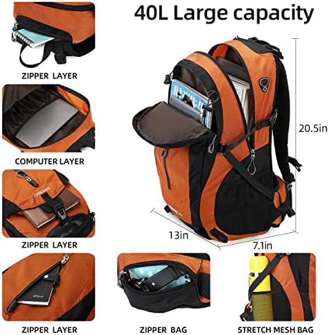 SHENHU ruksak za planinarenje 40L vodootporni dnevni ruksak sportski Trekking na otvorenom, ruksak za kampiranje