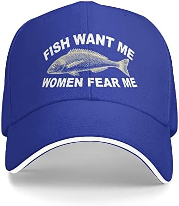 Ribolov kapa žene žele me ribe Strah Me kapa za muškarce Tata kape Cool kape