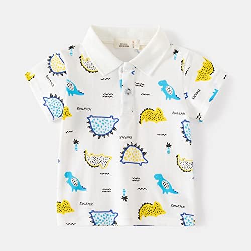 Slatka ljepša dječji kratki rukav dječji dinosaur majica majica Toddler Boy Down T majice cool košulje s