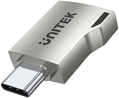 Unitek USB-A do USB-C 3.1 Gen1 A1025GNI / USB3.0 5Gbps Superspeed / Podržava Kućište / Boja od legure cinka / boje: srebro / brzina prijenosa 5Gbps