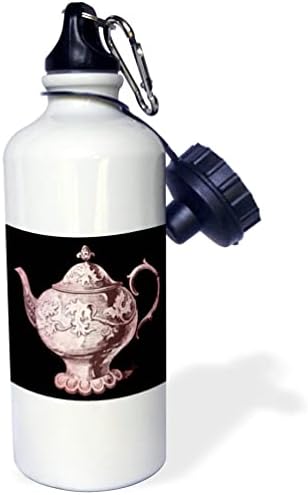 3drose Elegantna ružičasta vintage čaj ilustracija za čaj - boce za vodu