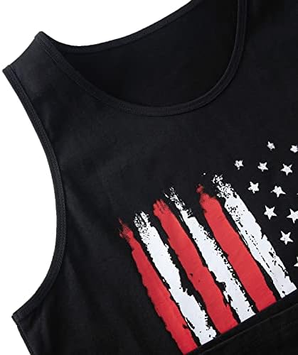 AIDEAONE 4. jula Dan nezavisnosti SAD Zastava majice bez rukava Teretana fitnes singlet prsluk za muškarce