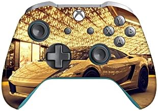 Gadgeti omotajte ispisanu vinil naljepnicu kože za Xbox One/One S / One X samo kontroler-Golden Super Car