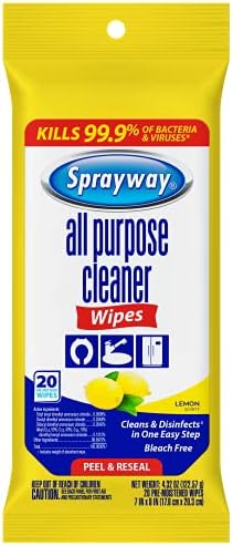 Sprayway maramice za čišćenje svih namjena, miris limuna, pakovanje od 20 komada