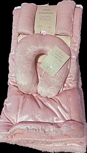 Little putnika za bebe pokrivač / kaiš za kaiš Poklopac i putni jastuk - Safari Pink