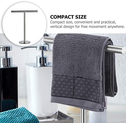 Ounona ručni ručnik stalak sa bazom 304 ručnik od nehrđajućeg čelika T-oblika za ručnik za ručnik bez kupaonice