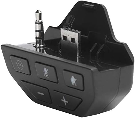 Salutuy Gamepad Adapter za slušalice, jednostavan za nošenje Mic Mute Fuction Gamepad konverter za slušalice sa 3,5 mm Audio portom za kontroler za više kontrola