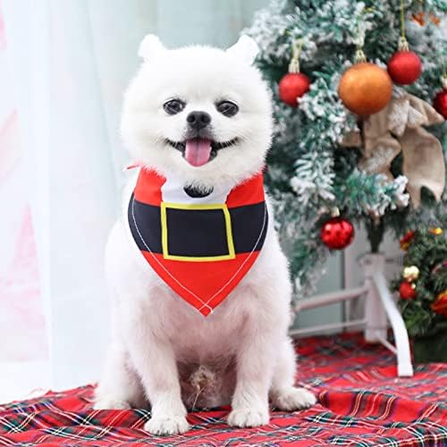 Slatka djevojka ogrlica za pse Božićni crtani šareni ispis Podesivi kuglica za pse Božićno zvono ovratnik