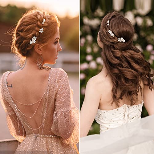 5 komada zlato Bridal vjenčanje češljevi za kosu Pearl Hair Pins kopče za glavu Vintage Hair Accessories