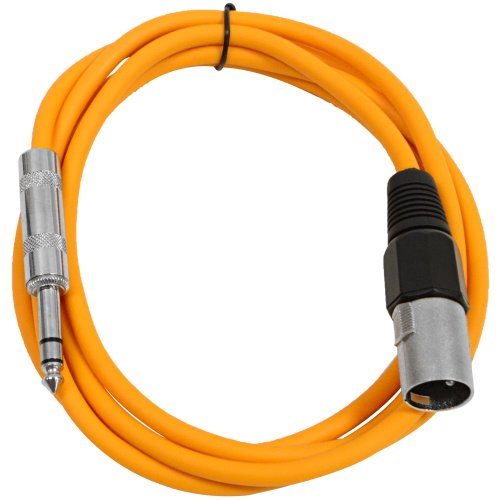 Seizmički Audio zvučnici XLR muški do ¼ TRS patch kablovi, 2 stope