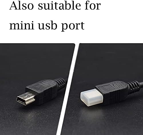 LAMPVPATH 20 kom Micro USB muški Port utikač, Micro USB muški poklopac za zaštitu od prašine čep za zaštitu od prašine-Bijela