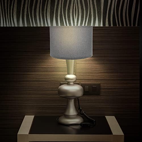 Uonlytech platnena kopča za abažur na poklopcu lampe za sijalicu E14 poklopac za sjenilo za svjetlo lustera za stolnu lampu zidna lampa podna lampa siva, 26. 5X26. 5X18CM