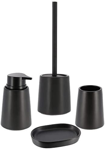 Slegačka kamena šalica za suđe sa sapunom u crnom - nadogradite svoje kupatilo sa modernim dodirom i držite sapun zgodan i uredan