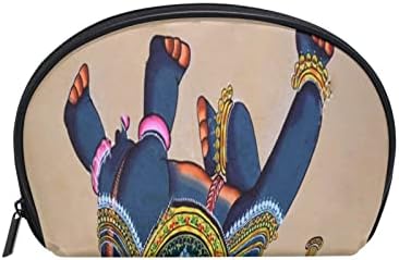 LEIDEAWO Torba za šminku etničke slonove djevojke Putna kozmetička torba Ženska toaletna oprema Organizator