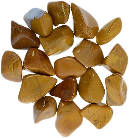 Kopačke lutke: 1/2 lb srušena žuto jasper kamenje sa Madagaskar - 0,75 do 1,50 AVG stijene za zanat, umjetnost,
