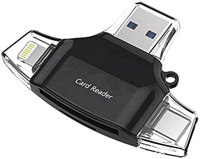 BoxWave Smart Gadget kompatibilan sa Energizer Power Max P8100S-Allreader čitač SD kartica, čitač microSD kartica SD kompaktni USB za Energizer Power Max P8100S-Jet Black