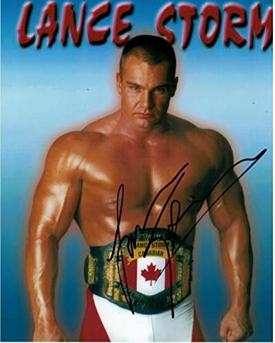 Lance Storm ECW / WWF / WWE Wrestler Autographing 8x10 fotografija autogramirana - autogramene fotografije hrvanja