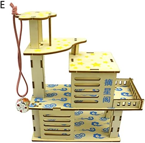 Jenpech Hamster Chew igračke Mala životinja Zlatna hrčka vila penjanje na igračke zubi brušenje bur-free