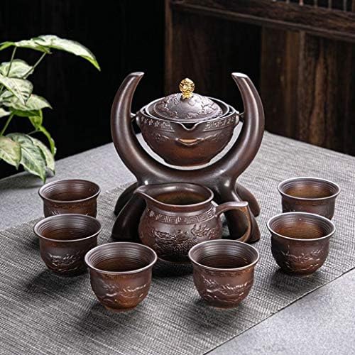 TWDYC Keramički kamen brušenje poluautomatski čaj, kreativni kung fu čaj čaja set Creative Cjemonija čaja
