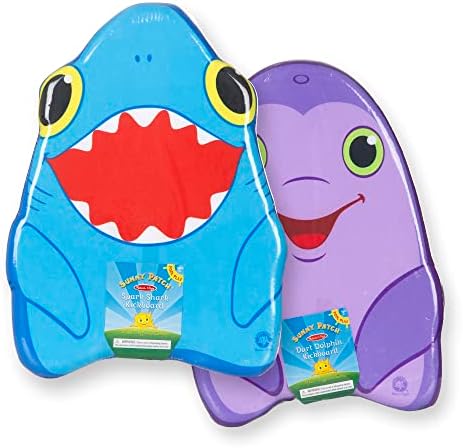 Melissa & Doug Sunny Patch Dolphin and Shark Kickboards-igračke za bazen za učenje