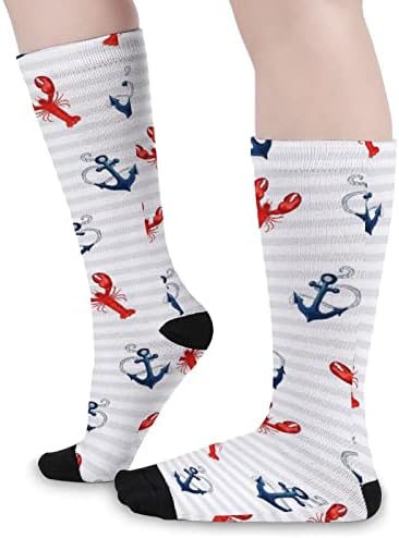 Marine i jastozi boja odgovaraju visokim čarapama modni sportski tople čarape za muškarce žene
