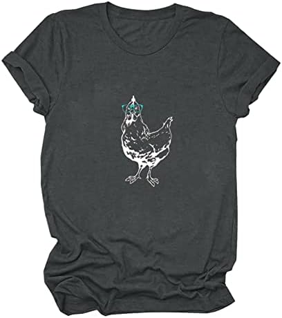 Cool Rooster Nosi Naočare Za Sunce Vintage Chicken Tee T-Shirt Žene Funny Retro Chicken Farm Animal Print