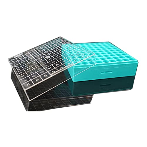 Nest Scientific 616001 krio kutija sa prozirnim polikarbonatnim poklopcem, -80 stepeni C do +121 stepen C Temperaturni opseg, 10 x 10 Konfiguracija, 2.0 lb, polipropilen/polikarbonat