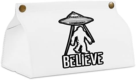 BIGFOOT UFO tkiva kutija za tkivo moderne PU kožne salvete tkiva držač kocke za ured za noćni štandovi u