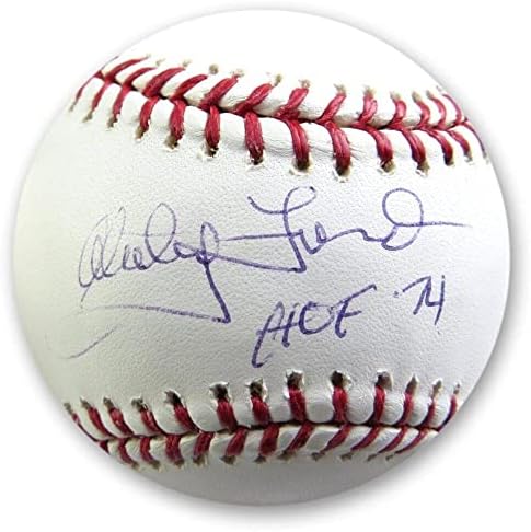 Whitey Ford potpisao je autogramirani bejzbol Yankees HOF 74 PSA F83874 - autogramirani bejzbol