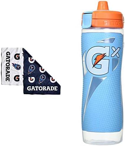 Tennessee Titans ručnik i Gatorade GX boca, neon plava