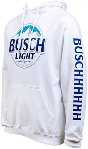 Busch Light pivo logotip bijeli hoolie