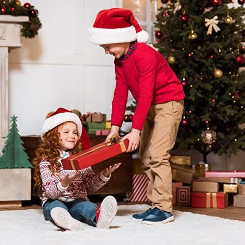 Božić šešir Božić Holiday šešir za djecu odrasle crveni Santa šešir za zabavu Extra zgusnuti klasični baršun