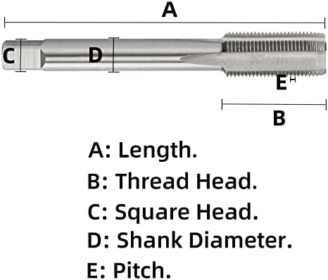 Aceteel metrički navoj Tap M42 X 4.5, HSS Mašina Tap desna ruka M42x4. 5mm