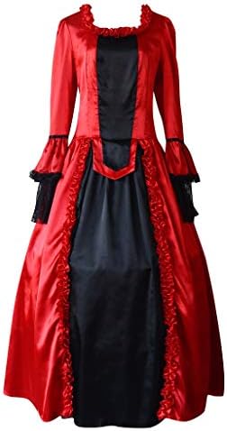 Ženska crna Gotička čipkasta haljina renesansna Srednjovekovna nošnja haljina za Noć veštica čipka preko