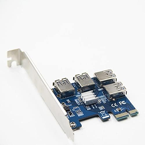 Konektori PCI-E 1 do 4 PCI - E Adapter 1 Okrenite 4 PCI-Express slota 1x do 16x USB 3.0 PCIe Converter Specijalna ploča za podizanje za BTC Miner -