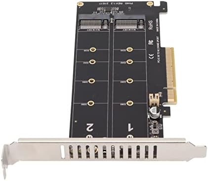 Adapter kartica NVME na PCIE X8 Dual 32Gbps kartica za proširenje, čitač čvrstog diska PCB-a, podržava ključ