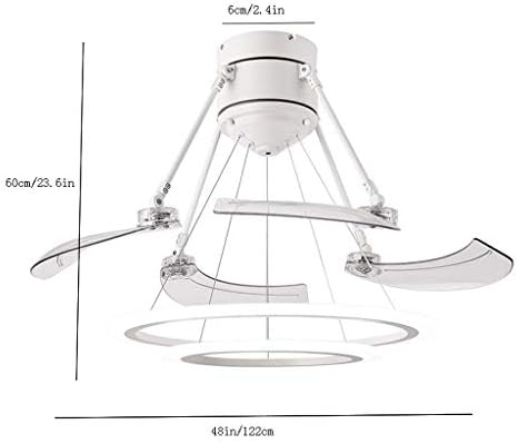 Moderni plafonski ventilatori sa svjeticom privjesak 122 cm unutarnji ventilator dnevni boravak ventilator