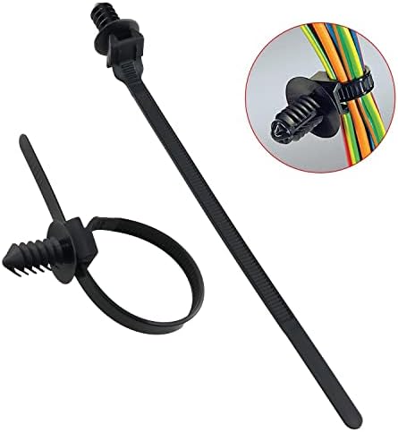 Car Mount Wire TIE zzlzx 30pcs crne najlonske trake za montiranje, zip pričvršćivač kabela za sortiranje