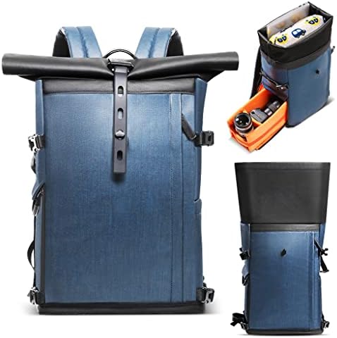 SJYDQ ruksak kamere od 7,7 inča vodootporan, 15,6 inča u odjeljcima za Laptop, velikog kapaciteta, za SLR