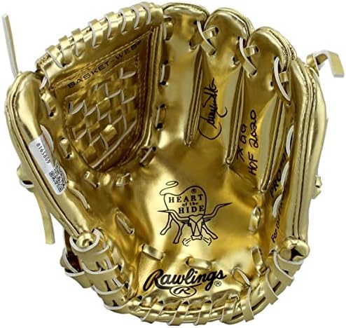 Larry Walker Mini Zlatna rukavica sa autogramom upisana 7x GG, HOF 2020 - MLB rukavice sa autogramom