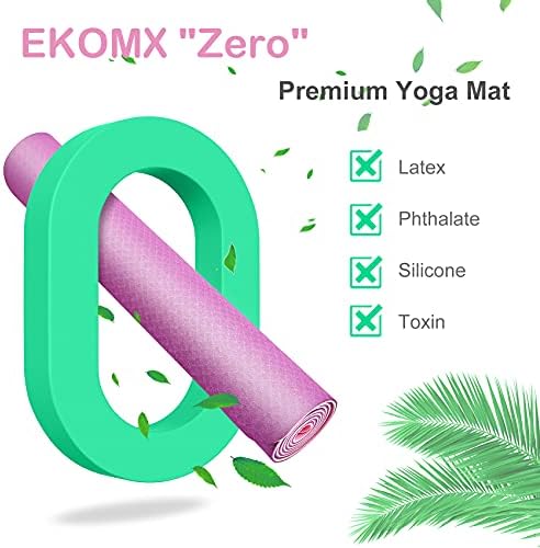 Ekomx Wide Yoga Mat za žene & amp; muškarci, Neklizajući, non-toixc, velike TPE prostirke za vježbanje s