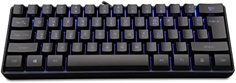 MAKIVI prenosiva žičana tastatura za igru 61 taster RGB pozadinsko osvetljenje mehanički osećaj laptop tastatura