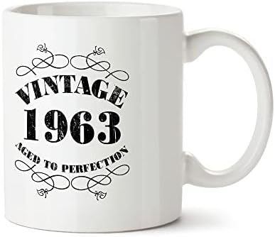 Bang uredna odjeća pokloni za 60. rođendan za žene muškarce-Vintage 1963 Funny Mugs Novelty Presents