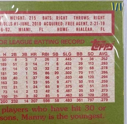 Manny Machado 2020 TOPPS 5x7 Padres 85-82 ukrašena kartica Bobzilla Auto 1/1 - bejzbol autogramirane kartice