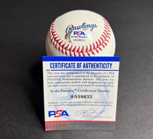 Blake Treinen - Los Angeles Dodgers potpisan bejzbol PSA 9A58633 - AUTOGREMENA BASEBALLS