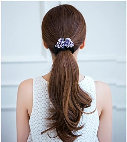 TREXD Dodaci za kosu korejski stil prsten za kosu konopac vezan rep za glavu cvijet gumena traka za kosu
