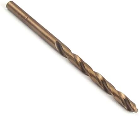 X-DREE 5mm prečnik bušenja bronzani ton Twist burgija alat 3 kom (5mm Diámetro de perforación Tono de bronce