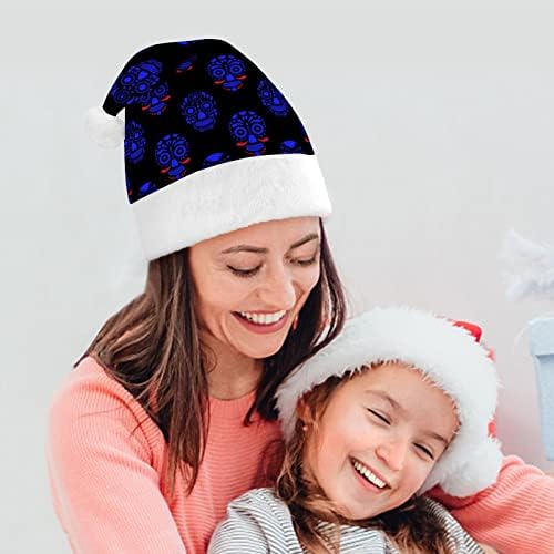 Modni uzorak lobanje Božićni šešir Santa šešir za uniseks odrasle Comfort klasična Božićna kapa za Božićnu