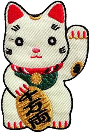 Maneki-Neko dobrodošlicu Lucky Fortune Cat Japana Japana Japan zastepeni zakrpa idealan za krase traperica,